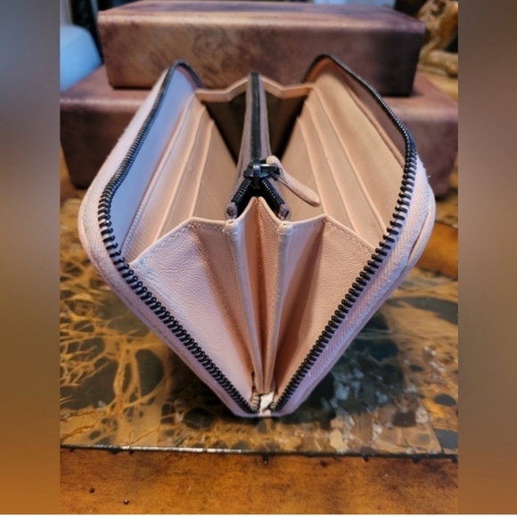 Bottega Venetta Snake and leather wallet - Picture 6 of 11